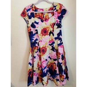 Floral A-line dress